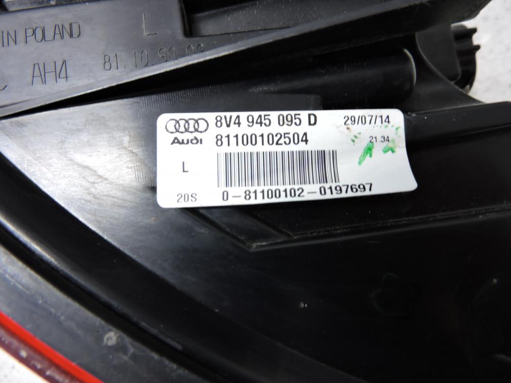 Фонарь задний наружный левый для Audi A3 (8V) 2013>