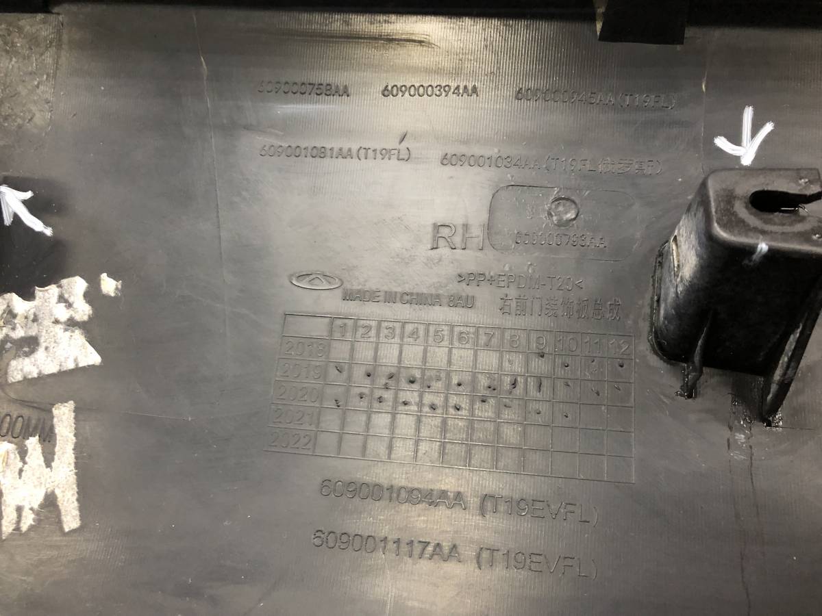 Накладка двери передней правой Chery Tiggo 4 2018-2023