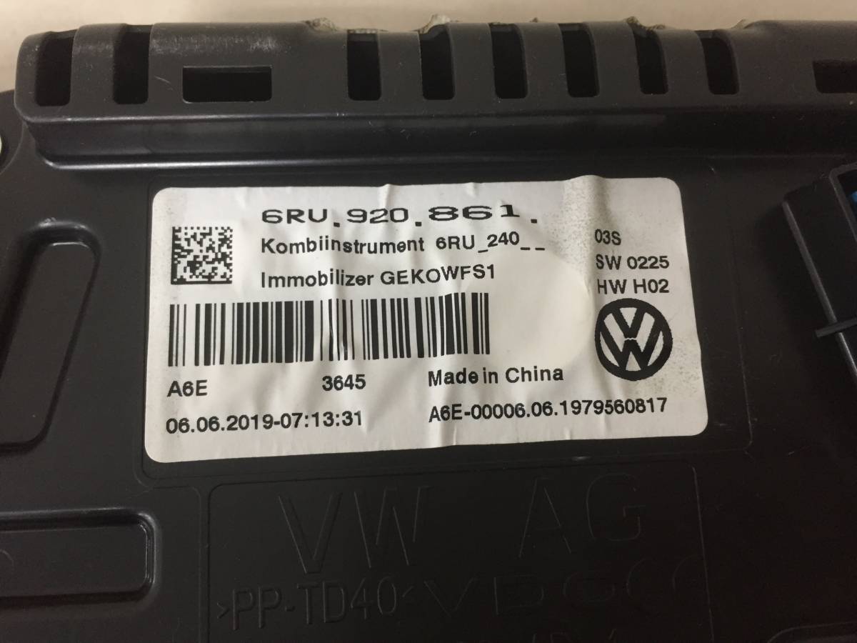 Панель приборов Volkswagen Polo (Sed RUS) 2011>