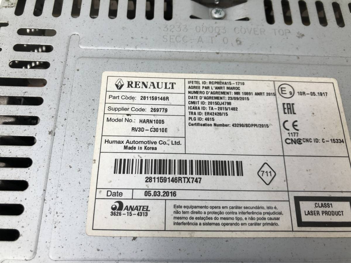 Магнитола Renault Duster 2012>
