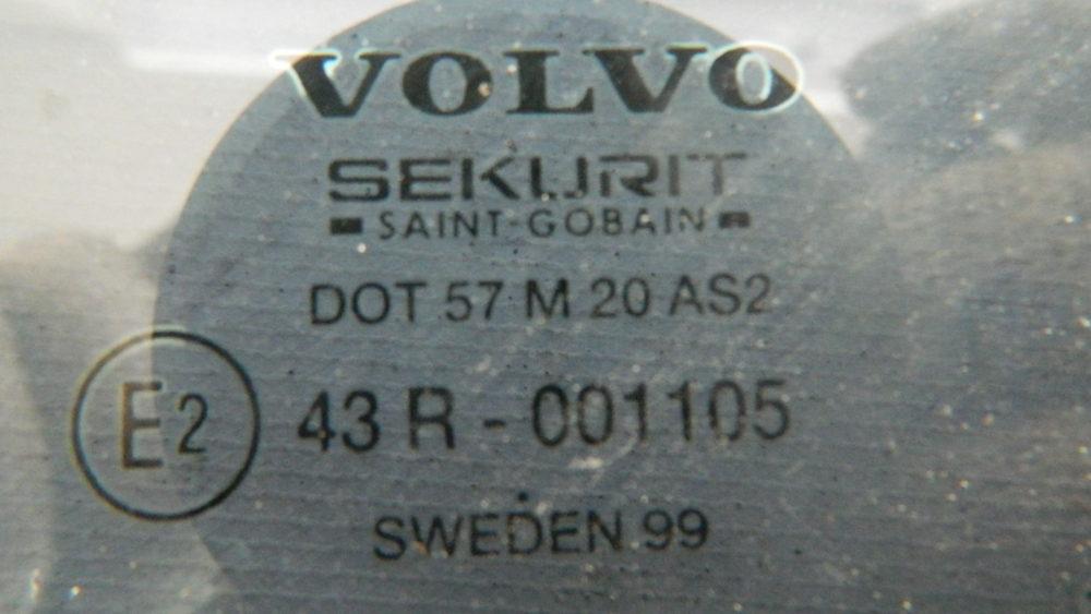 Стекло кузовное глухое правое для Volvo S80 (TS, TH, KV) 1998-2006