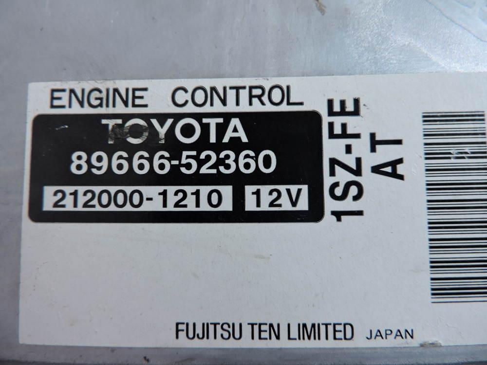 Блок управления двигателем для Toyota Vitz (P10) 1999-2005