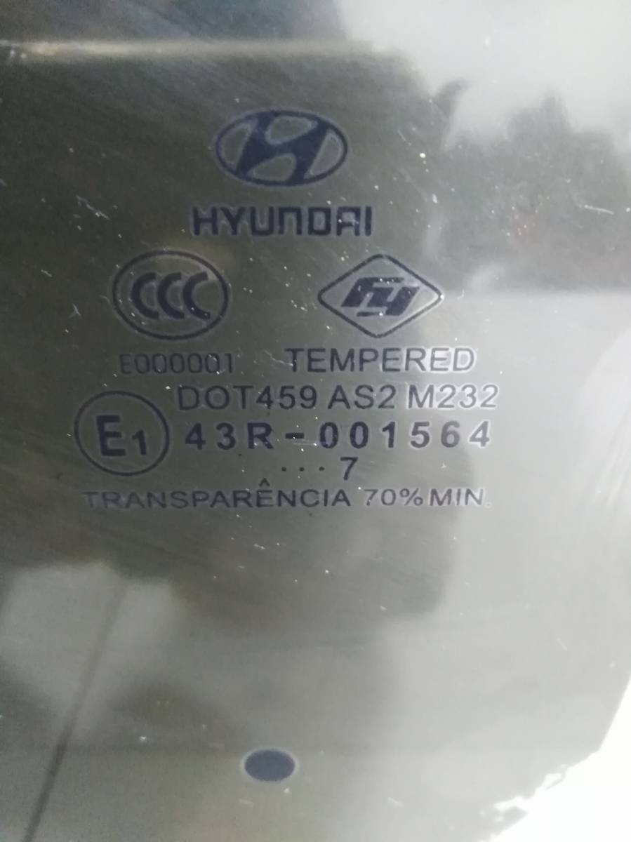 Стекло двери задней левой Hyundai Accent (LC, Tagaz) 2000-2012