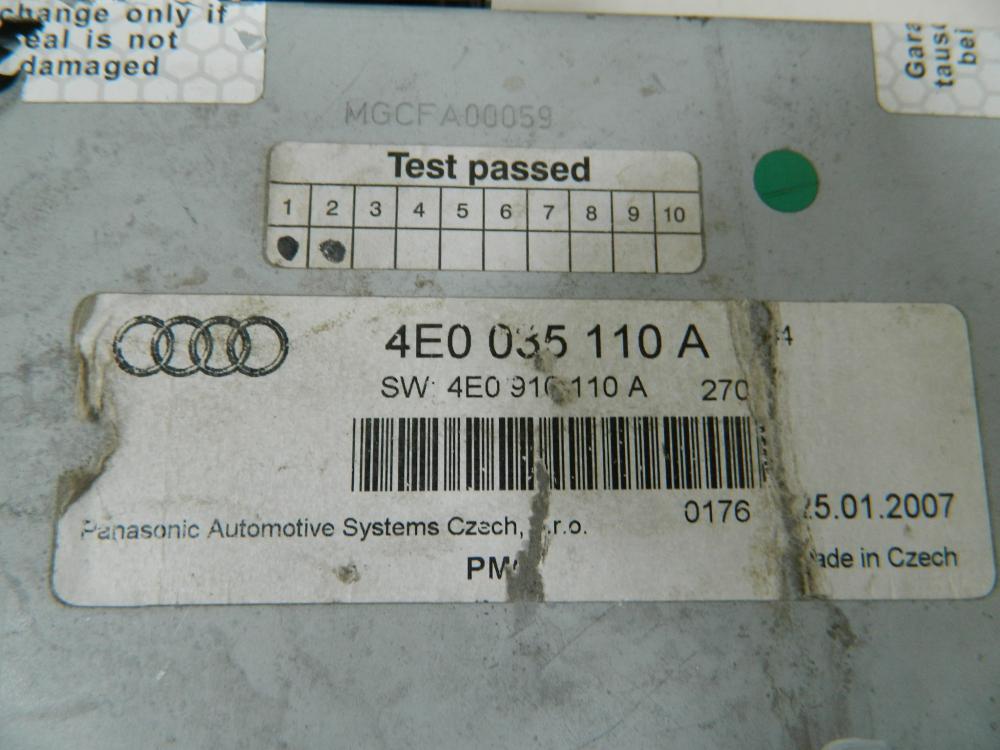Проигрыватель CD / DVD для Audi A8 (D3, 4E) 2002-2010