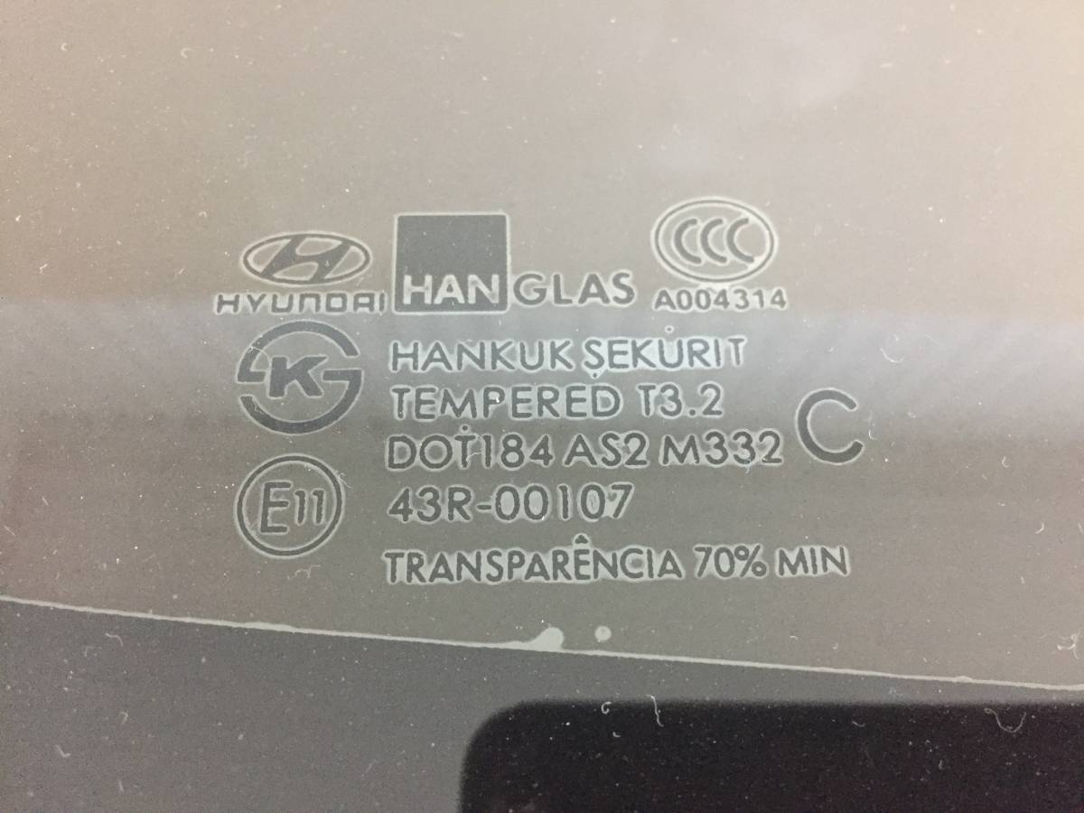 Стекло кузовное глухое правое Hyundai Getz 2002-2010