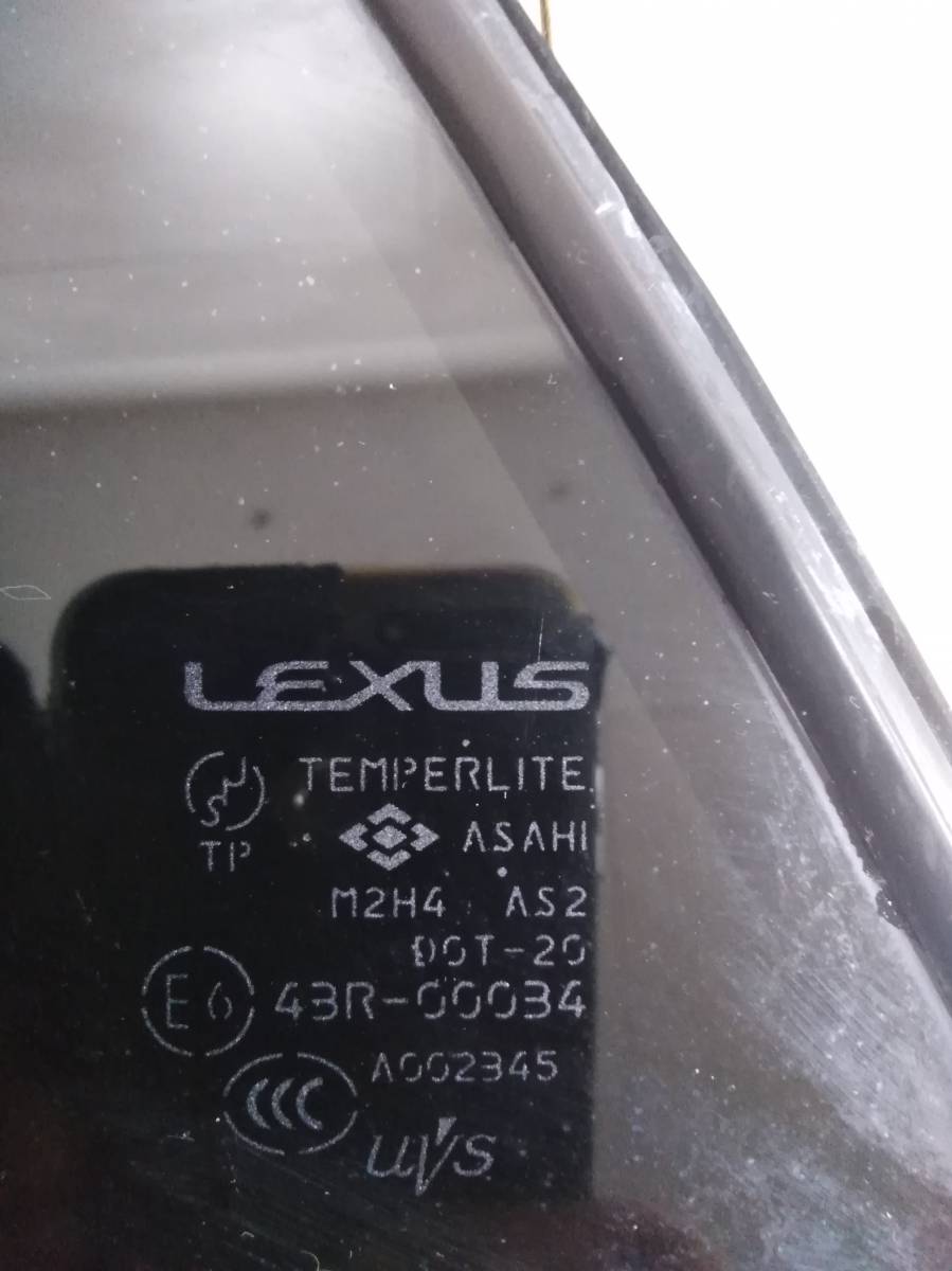Стекло двери задней левой (форточка) Lexus RX 300/330/350/400h (XU30) 2003-2009