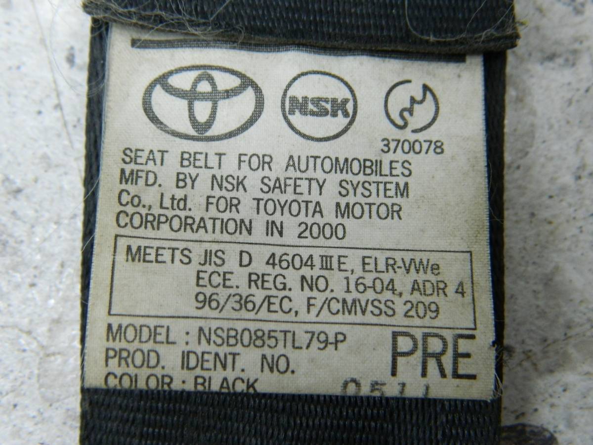 Ремень безопасности с пиропатроном Toyota Altezza (XE10) 1998-2005