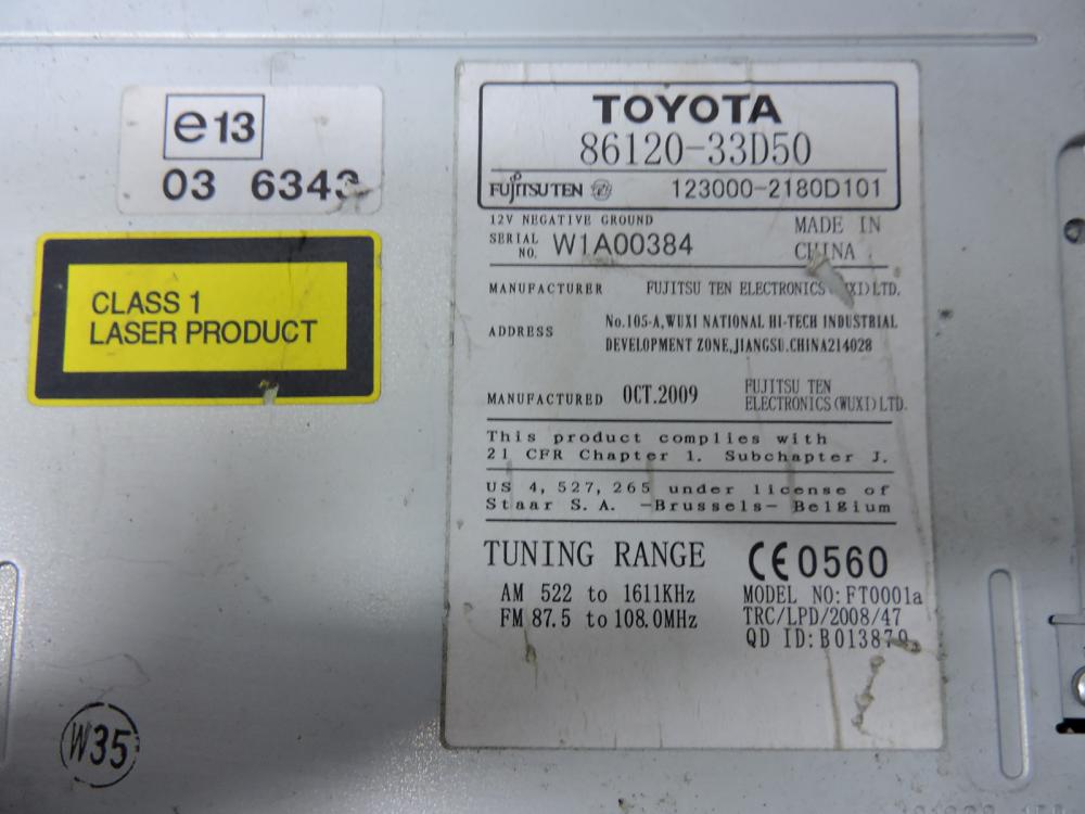 Магнитола для Toyota Camry (V40) 2006-2011